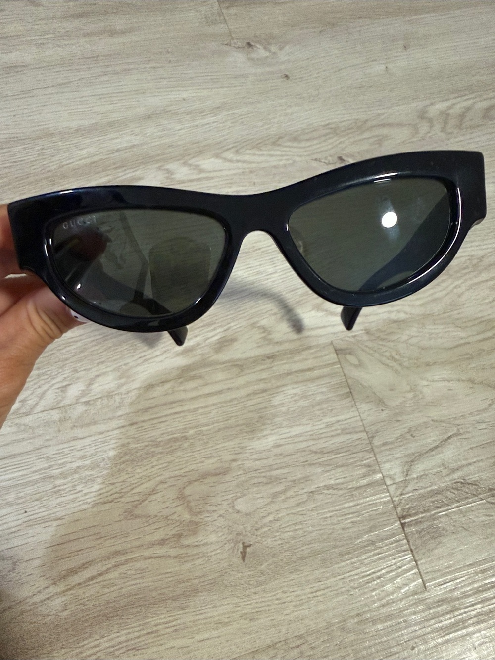 Authentic Gucci Black Cat-Eye Sunglasses